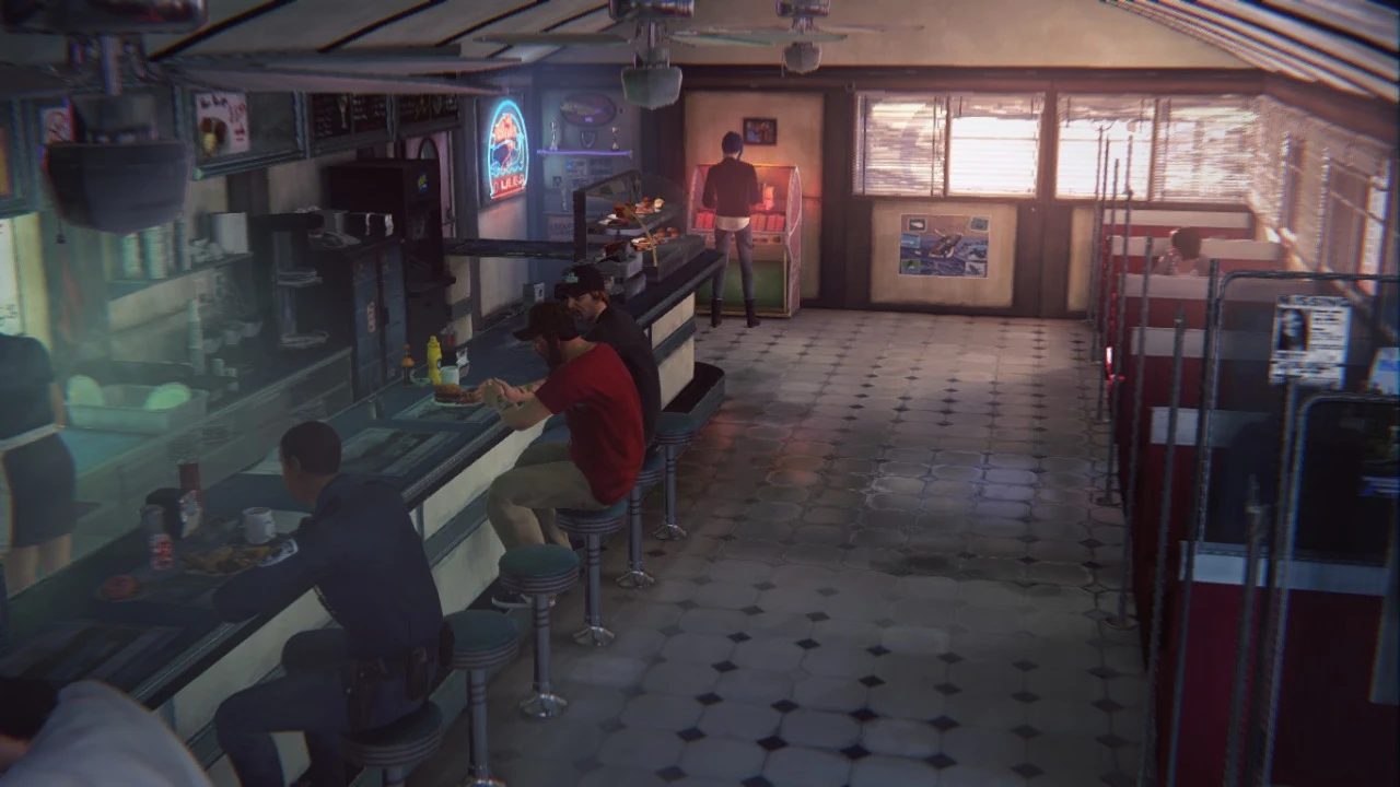 Two Whales Diner interior